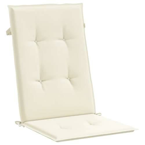 Jastuci za vrtne stolice 6 kom krem 120 x 50 x 3 cm od tkanine Cijena