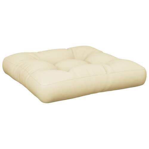 Jastuk za palete krem 60 x 60 x 12 cm od tkanine Cijena