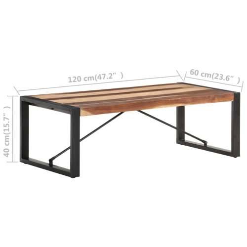 Stolić za kavu 120 x 60 x 40 cm od masivnog drva - 1 Masivno drvo Cijena