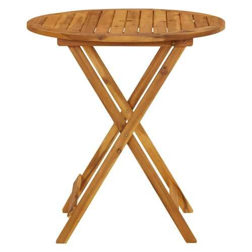 Sklopivi vrtni stol 70 cm od masivnog bagremovog drva - 1 70 cm Okruglo Cijena