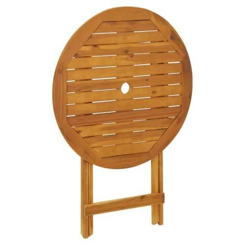 Sklopivi vrtni stol 70 cm od masivnog bagremovog drva - 1 70 cm Okruglo Cijena