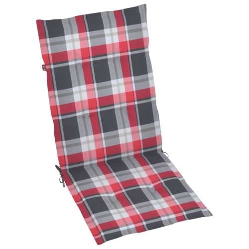 Jastuci za stolice 4 kom crveni karirani 120x50x3 cm od tkanine Cijena