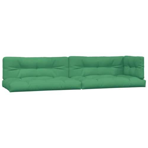 Jastuci za palete 5 kom zeleni od tkanine Cijena