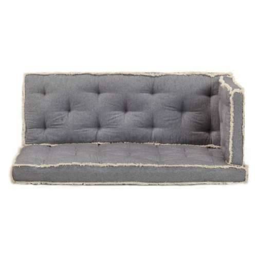 3-dijelni set jastuka za sofu od paleta antracit Cijena
