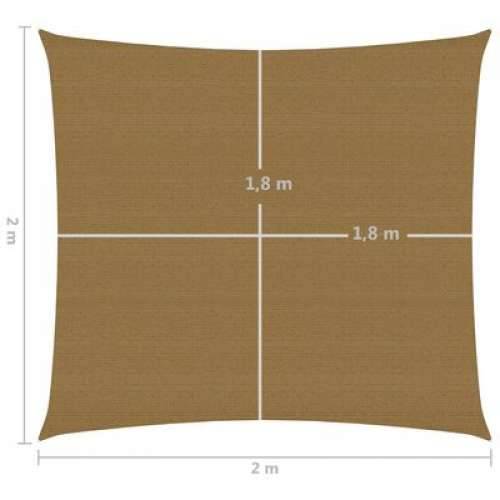 Jedro za zaštitu od sunca 160 g/m² smeđe-sivo 2 x 2 m HDPE - Sivo-smeđa 2 x 2 m 1 Cijena