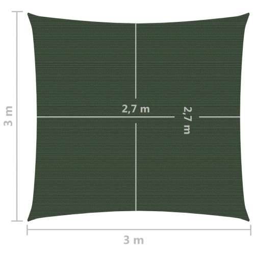 Jedro za zaštitu od sunca 160 g/m² tamnozeleno 3 x 3 m HDPE - Tamnozelena 3 x 3 m 1 Cijena