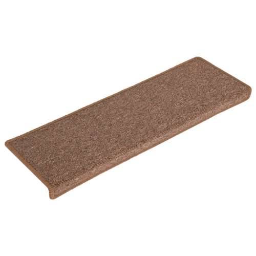 Tepisi za stepenice 15 kom 65x21x4 cm smeđi - Smeđa 65 x 21 x 4 cm 15 Cijena