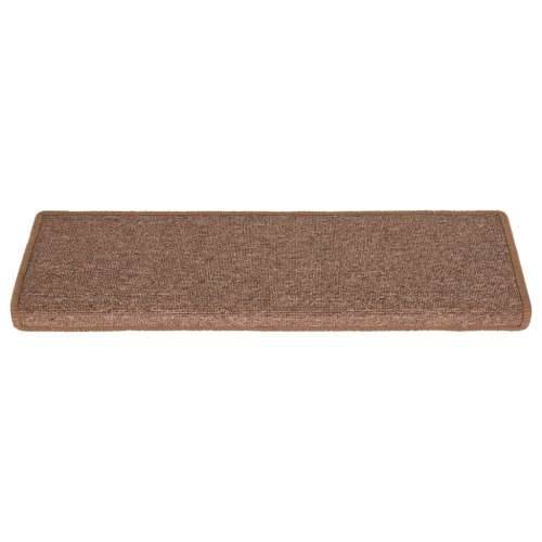 Tepisi za stepenice 15 kom 65x21x4 cm smeđi - Smeđa 65 x 21 x 4 cm 15 Cijena