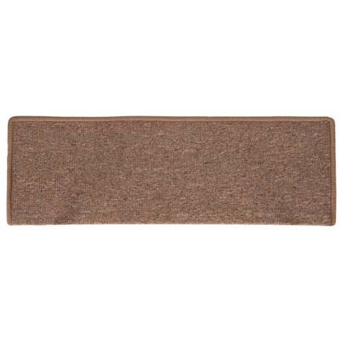 Tepisi za stepenice 15 kom 65x21x4 cm smeđi - Smeđa 65 x 21 x 4 cm 15 Cijena