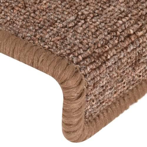 Tepisi za stepenice 15 kom 65x21x4 cm smeđi - Smeđa 65 x 21 x 4 cm 15 Cijena