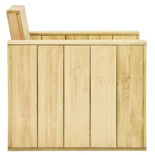 Vrtne stolice 2 kom 89 x 76 x 76 cm od impregnirane borovine - 2 Cijena