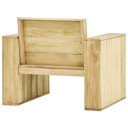 Vrtne stolice 2 kom 89 x 76 x 76 cm od impregnirane borovine - 2 Cijena