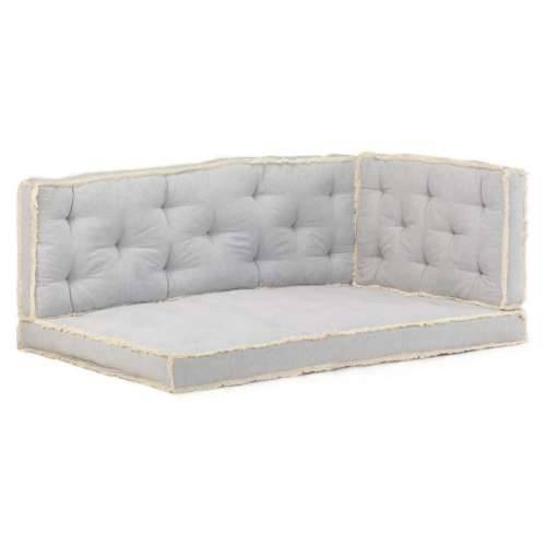 3-dijelni set jastuka za sofu od paleta sivi Cijena