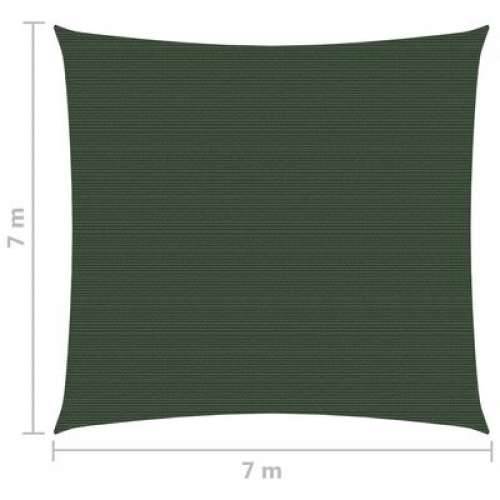 Jedro za zaštitu od sunca 160 g/m² tamnozeleno 7 x 7 m HDPE - Tamnozelena 7 x 7 m 1 Cijena