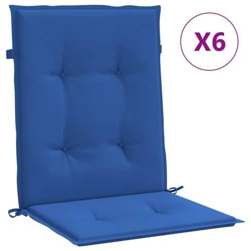Jastuci za vrtne stolice 6 kom plavi 100 x 50 x 3 cm od tkanine Cijena