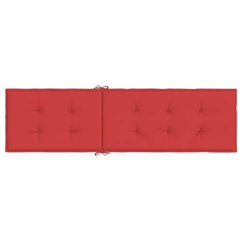 Jastuk za ležaljku crveni (75 + 105) x 50 x 4 cm - Crvena 1 Cijena