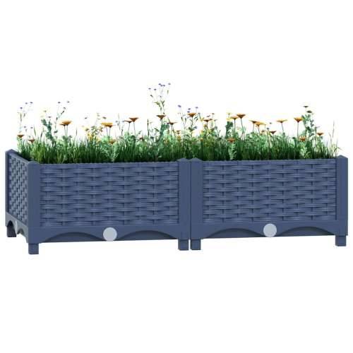 Povišena gredica 80 x 40 x 23 cm od polipropilena - Plavo-siva 80 x 40 x 23 cm 1 Cijena