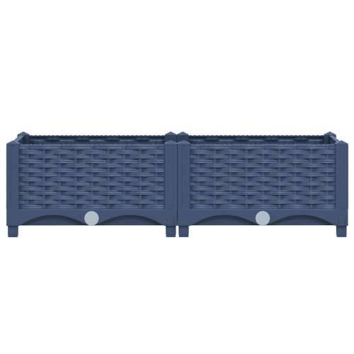 Povišena gredica 80 x 40 x 23 cm od polipropilena - Plavo-siva 80 x 40 x 23 cm 1 Cijena