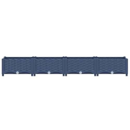 Povišena gredica 160x40x23 cm od polipropilena - Plavo-siva 160 x 40 x 23 cm 1 Cijena