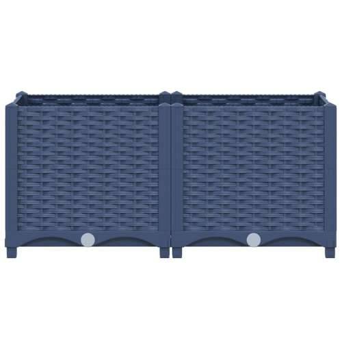 Povišena gredica 80x40x38 cm od polipropilena - Plavo-siva 80 x 40 x 38 cm 1 Cijena