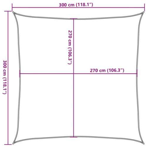 Jedro za zaštitu od sunca 160 g/m² terakota 3 x 3 m HDPE - Terakota 3 x 3 m 1 Cijena