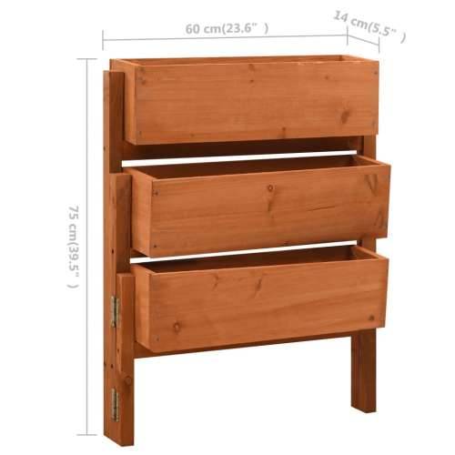 Sklopiva vrtna sadilica narančasta 60 x 14 x 75 cm od jelovine  - orange 1 Cijena