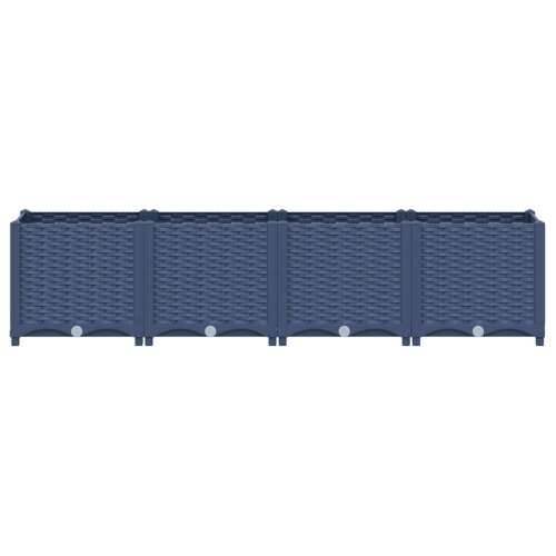 Povišena gredica 160x40x38 cm od polipropilena - Plavo-siva 160 x 40 x 38 cm 1 Cijena