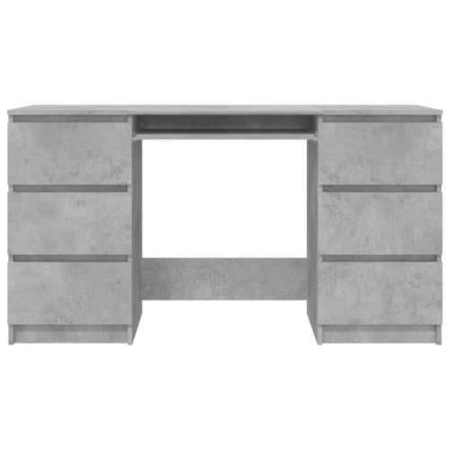 Pisaći stol siva boja betona 140 x 50 x 77 cm od iverice Cijena