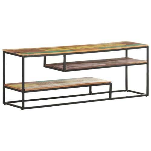 TV ormarić 130 x 30 x 45 cm od masivnog obnovljenog drva - 1 masivno obnovljeno drvo Cijena