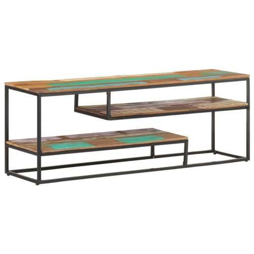 TV ormarić 130 x 30 x 45 cm od masivnog obnovljenog drva - 1 masivno obnovljeno drvo Cijena
