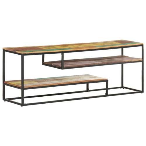 TV ormarić 130 x 30 x 45 cm od masivnog obnovljenog drva - 1 masivno obnovljeno drvo Cijena