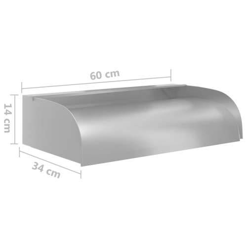 Vodopad s LED svjetlima 60 x 34 x 14 cm nehrđajući čelik 304 - 60 x 34 x 14 cm s LED svjetlima Cijena