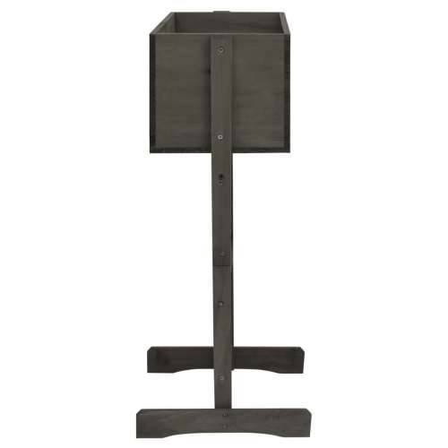 Vrtna sadilica s rešetkom siva 45x30x74 cm od masivne jelovine - Siva 1 Cijena