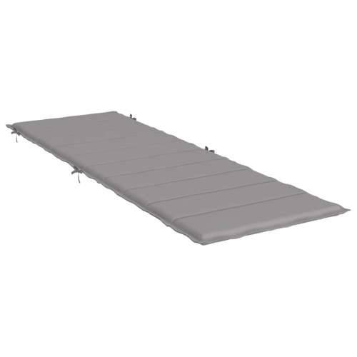 Jastuk za ležaljku sivi 186x58x4 cm od tkanine Oxford - Siva 1 Cijena
