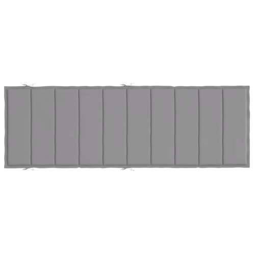 Jastuk za ležaljku sivi 186x58x4 cm od tkanine Oxford - Siva 1 Cijena