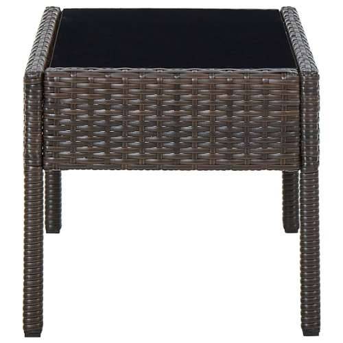 Vrtni stol smeđi 75 x 40 x 37 cm od poliratana - Smeđa 1 Cijena