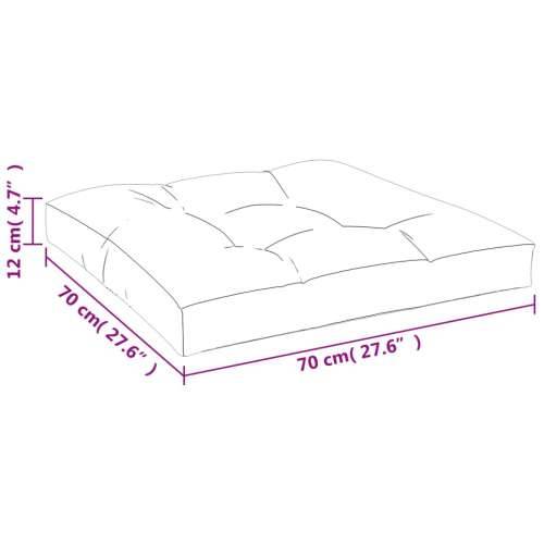 Jastuk za palete antracit 70 x 70 x 12 cm od tkanine Cijena
