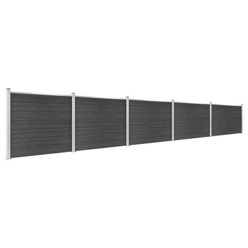 Set panela za ogradu WPC 872 x 146 cm sivi Cijena