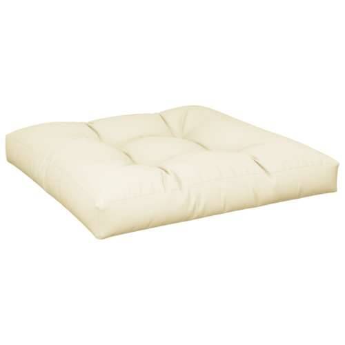 Jastuk za palete krem 70 x 70 x 12 cm od tkanine Cijena