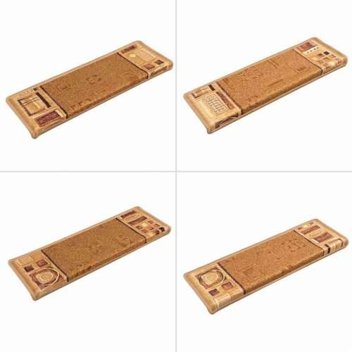 Ljepljivi tepisi za stepenice 15 kom 65x21x4 cm bež - Bež 15 Pravokutno Cijena