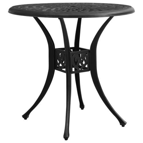 Vrtni stol crni 78 x 78 x 72 cm od lijevanog aluminija Cijena