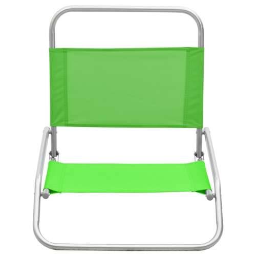 Sklopive stolice za plažu od tkanine 2 kom zelene Cijena