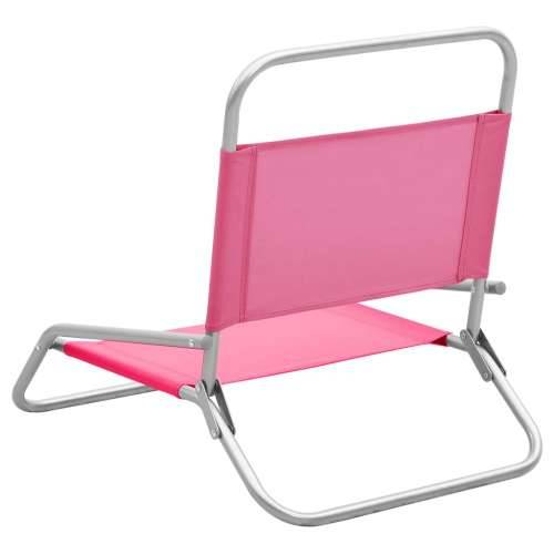 Sklopive stolice za plažu od tkanine 2 kom ružičaste Cijena