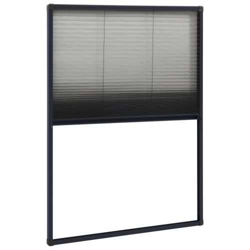 Zaslon protiv insekata za prozore antracit 80 x 120 cm aluminij Cijena