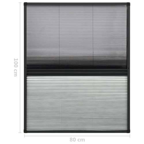 Nabrani Komarica za prozor aluminijski 80x100 cm - Antracit 80 x 100 cm Cijena
