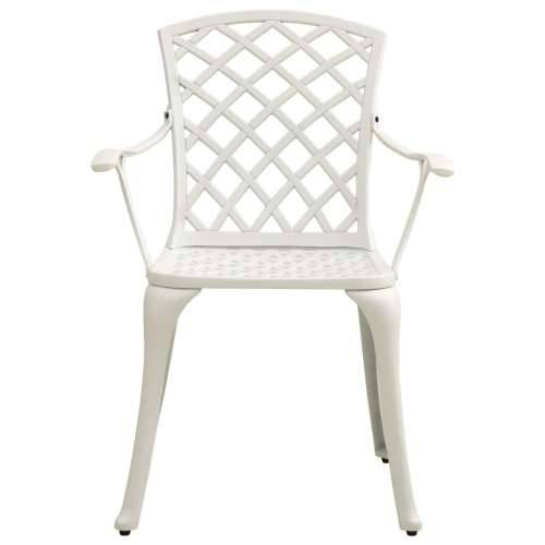 Vrtne stolice od lijevanog aluminija 4 kom bijele Cijena