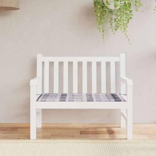 Jastuk za vrtnu klupu sivi karirani 120x50x4 cm tkanina Oxford - Sivi karirani uzorak 120 x 50 x 3 cm 1 Cijena