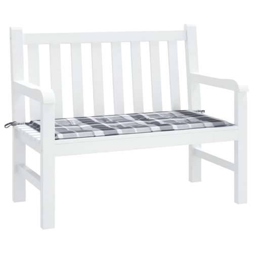 Jastuk za vrtnu klupu sivi karirani 120x50x4 cm tkanina Oxford - Sivi karirani uzorak 120 x 50 x 3 cm 1 Cijena
