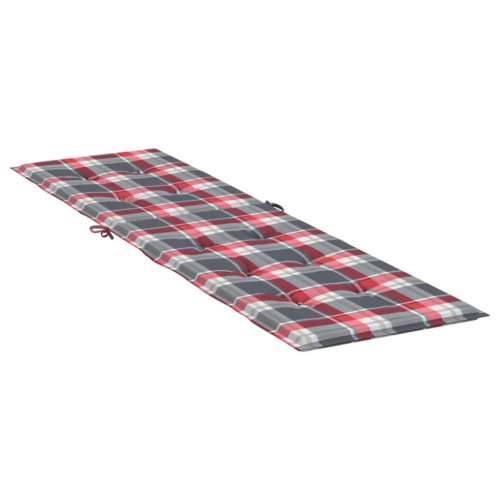 Jastuk za ležaljku crveni karirani (75 + 105) x 50 x 3 cm Cijena