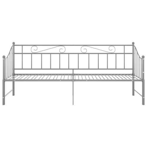 Okvir za krevet na razvlačenje sivi metalni 90 x 200 cm - Siva Cijena